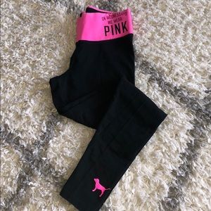 Victoria Secret PINK Yoga leggings, Small!